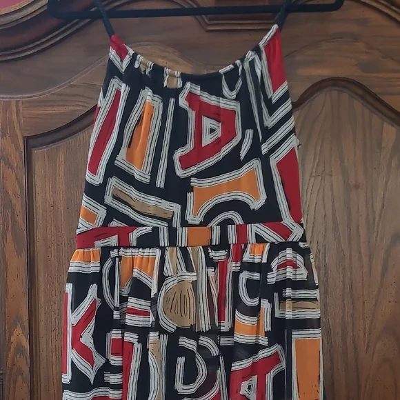 Karl Lagerfeld Red and White Halter Sundress - Picture 4 of 5